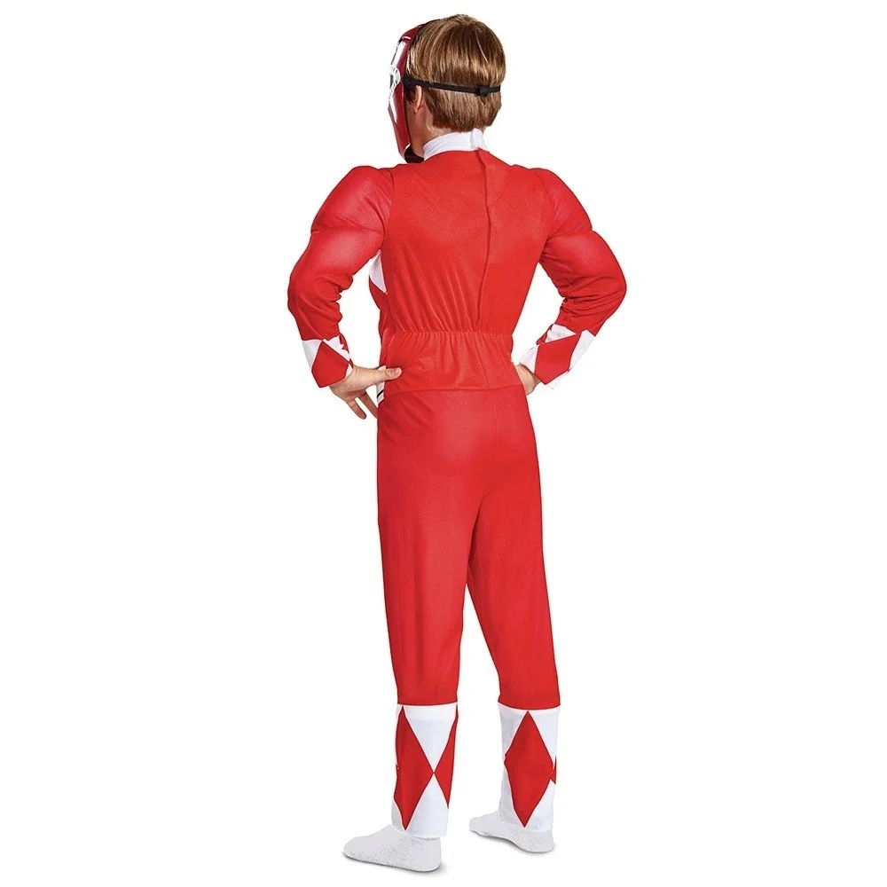 Power Rangers Red Ranger Muscle Costume Boys Size S (6/7) Disguise 2 Piece Set